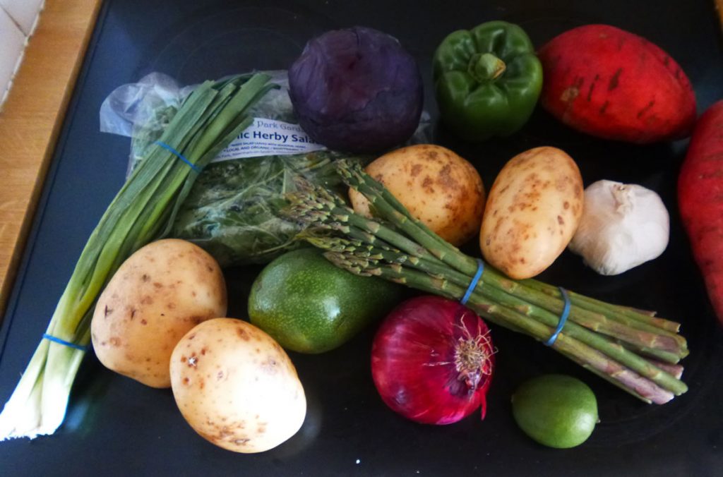 Vegetables and salad