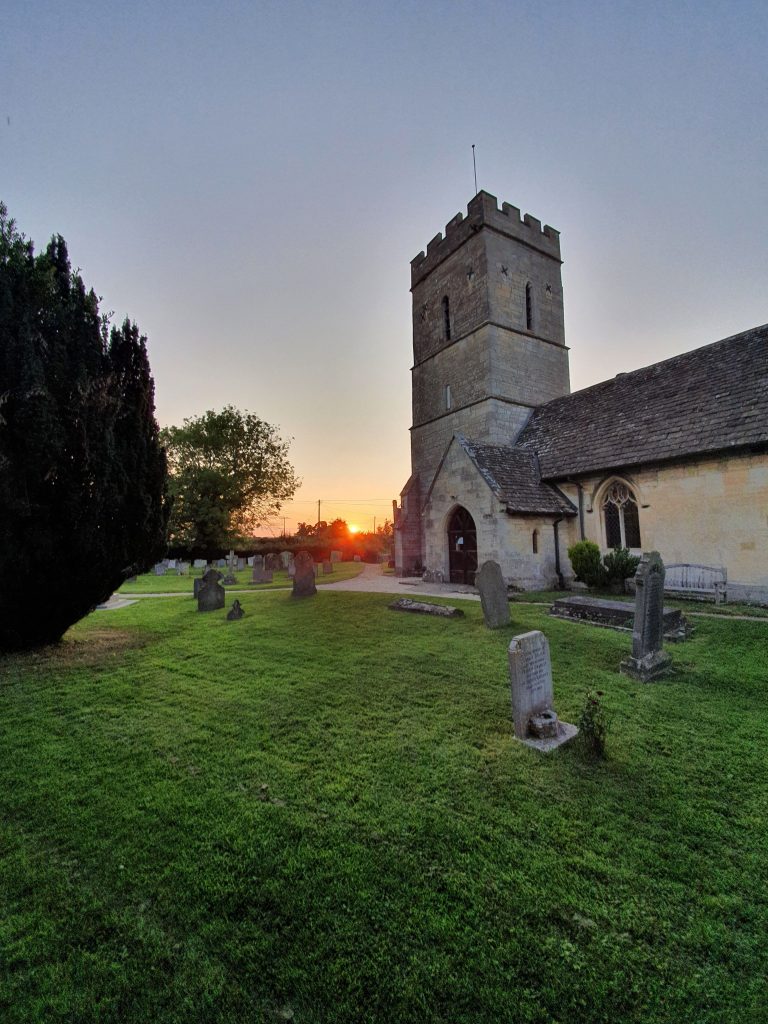 Hardwicke Church Sunset