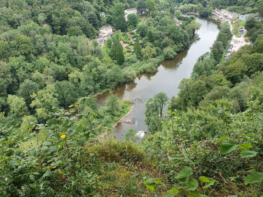 River Wye Rapids From Above